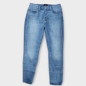 7 For All Mankind Women's 27x27 Button Fly Straight Skinny Josephina Flaw